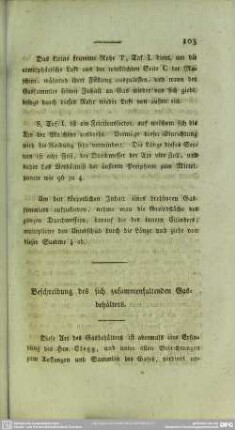 Beschreibung des sich zusammenfaltenden Gasbehälters