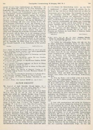 103-104 [Rezension] The Annual of Leeds University Oriental Society, Vol. III