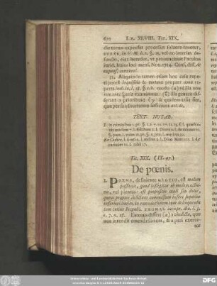 Tit. XIX. (IX. 47.) De poenis.
