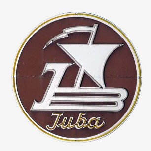 Leuchtreklame Firmenzeichen Juba