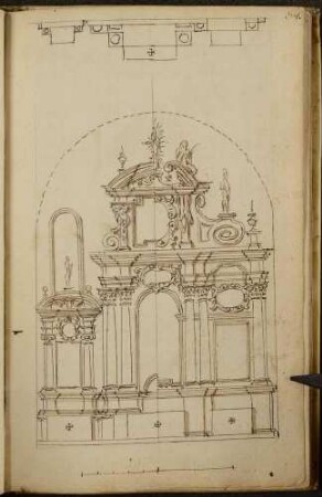 Entwurf für das Altarretabel der Kirche des Orden der heiligen Brigitta in Warschau
