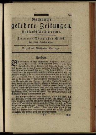 Zwey und Vierzigstes Stück, den 18ten October 1794.