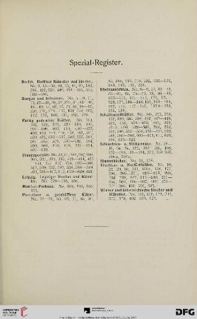 Spezial-Register