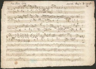 5 Keyboard pieces - BSB Mus.ms. 7076 : [heading by later hand:] Michael Haydns Handschrift