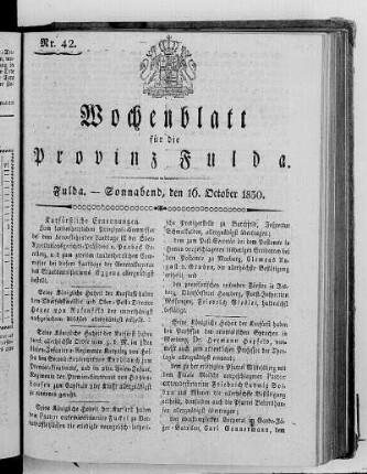 Nr. 42, Ausgabe vom 16. Oktober 1830