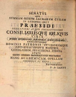 De Nisani, antiquo Saxoniae pago, dissertatio