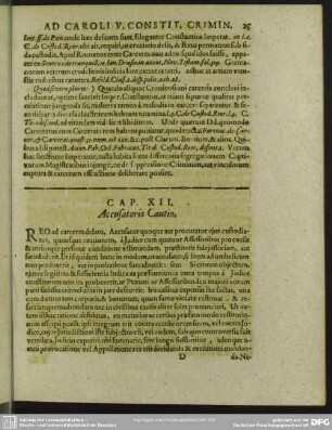 Cap. XII. Accusatoris Cautio