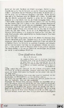 Vom schaffenden Kinde