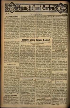 Vierte Ausgabe vom Sonntag, den 16. Oktober 1932.