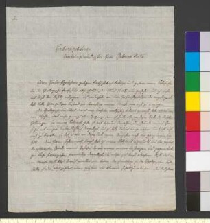 Brief von Niethammer, Friedrich Immanuel an Goethe, Johann Wolfgang von