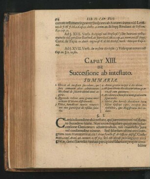 Caput XIII. De Successione ab intestato.