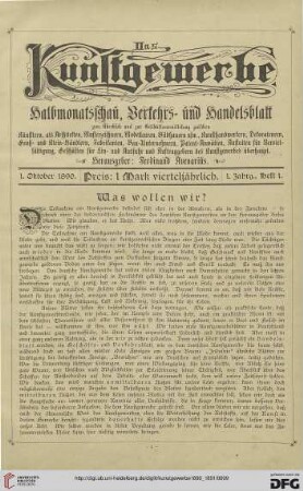 1. Oktober 1890