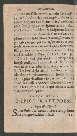 Caput XLVI. De Pictura Et Poesi.
