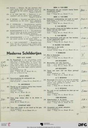 Moderne Schilderijen (Nr. 280-505)
