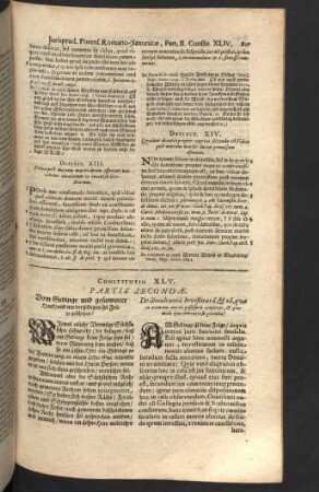 Constitutio XLV. - XLX.