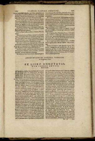 Ex Libro Annotationum Jacobi Crucii Bononiensis.