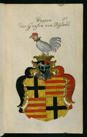 93r-93v, 93. Wappen der Grafen von Byland
