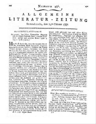 Hermbstädt, S. F.: Physikalisch-chemische Versuche und Beobachtungen. Bd. 1. Berlin: Vieweg 1786