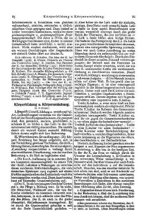 Körperbildung u. Körpererziehung