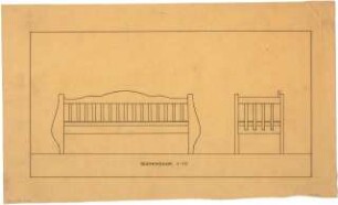 Billing, Hermann; Mannheim (Baden-Württemberg); Kunsthalle - Gartenbank (Ansichten)