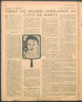 Todas las mujeres anhelamos un cutis de marfil : Código de belleza