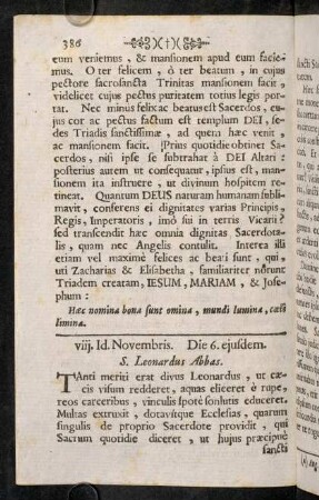 386-406, viij. Id. Novembris. Die 6. ejusdem. - xvij. Cal. Decembris. Dies 15. Novembris.