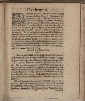 Sectio I. Dogmatica.