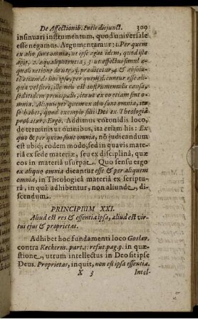 Principium XXI. Aliud est res & essentia ipsa, aliud est virtus eius & proprietas.