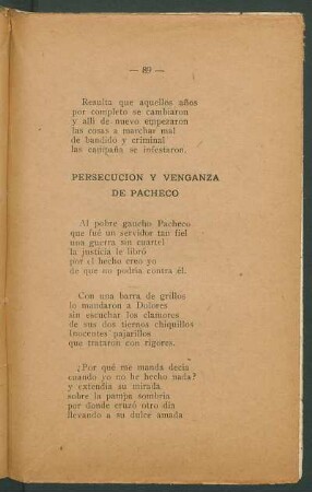 Persecución y venganza de Pacheco