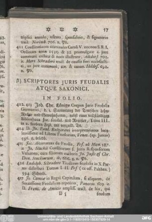 [b)] Scriptores Iuris Feudalis Atque Saxonici.