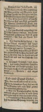 Lob- und Danck-Lieder.