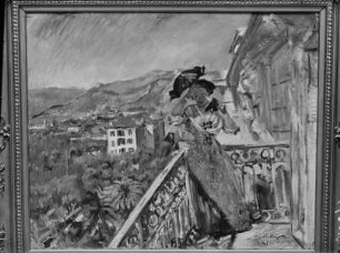 Balkonszene in Bordighera