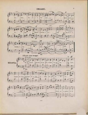 Zweite Missa Angelica : in Es ; für 4 Singstimmen, 2 Violinen, Viola, Contrabaß u. ausges. Orgel oblig., Flöte, 2 Clarinetten, 2 Hörner, 2 Trompeten u. Pauken zur Verstärkung ; oder auch nur mit 4 Singstimmen u. ausges. Orgel ; op. 50