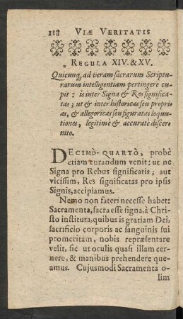 Regula XIV. & XV.