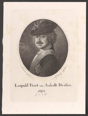 Porträt Leopold I., Fürst von Anhalt-Dessau (1676-1747)
