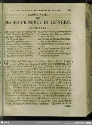 Caput XVIII. De Probationibus In Genere