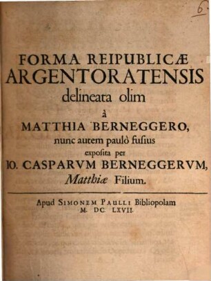 Forma Reipublicae Argentoratensis
