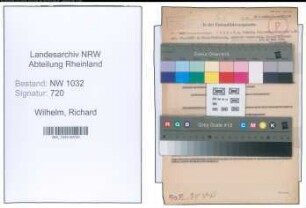 Entnazifizierung Richard Wilhelm , geb. 12.02.1890 (Regierungsoberinspektor)