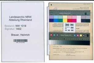 Entnazifizierung Heinrich Breuer , geb. 03.01.1888 (Obermeister)