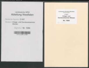 Befreiung des Bärenhofs des Hegemeisters Barkhausen zu Lahde von Kontribution und sonstigen Lasten - Band 3