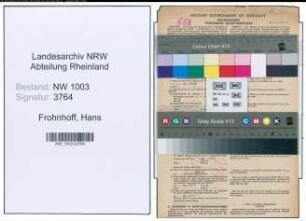 Entnazifizierung Hans Frohnhoff , geb. 07.05.1917 (Techn.Zeichner)