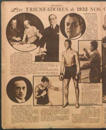 Los triunfadores de 1932 nos cuentan sus proyectos para 1933 [Fotografías]