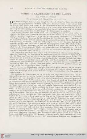 22: Römische Grabdenkmäler des Barock