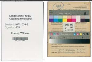 Entnazifizierung Wilhelm Ebenig , geb. 12.03.1908 (Maurerpolier)
