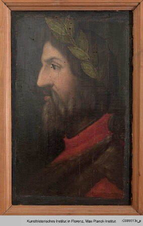 Porträt des Ariost mit Lorbeerkranz