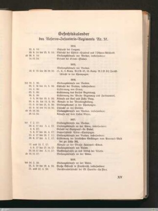 Gefechtskalender
