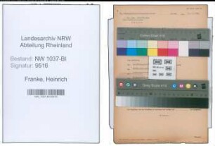 Entnazifizierung Heinrich Franke , geb. 13.05.1906 (Stadtinspektor)