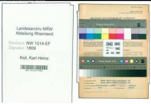 Entnazifizierung Karl Heinz Keil , geb. 22.02.1904 (Richter)