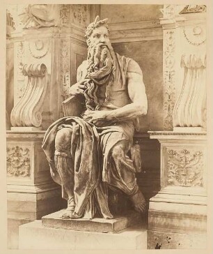 Michelangelo Buonarotti: Moses, Grabmal Papst Julius II., San Pietro in Vincoli, Rom