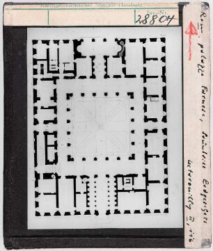 Rom: Palazzo Farnese, Grundriss Erdgeschoss